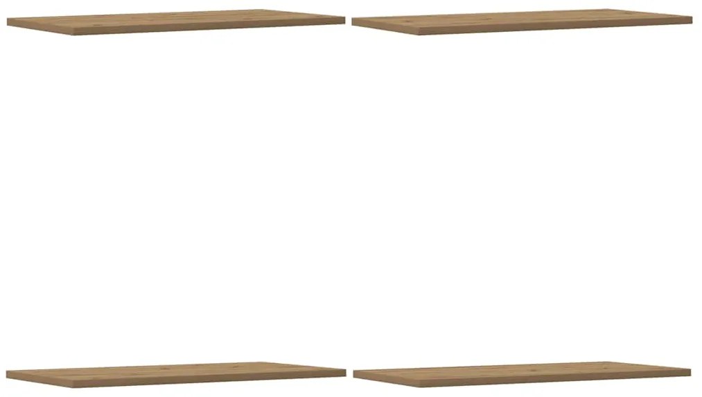 856300 vidaXL Стенни рафтове 4 бр дъб артизан 60x30x1,5 см инженерно дърво