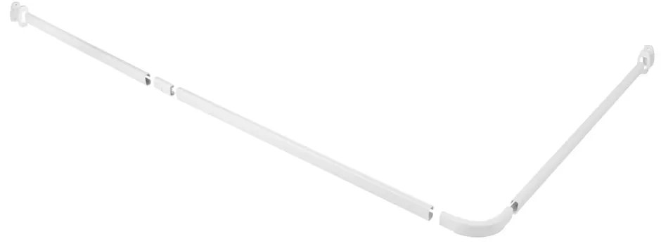 Бял прът за душ завеса Era – Wenko