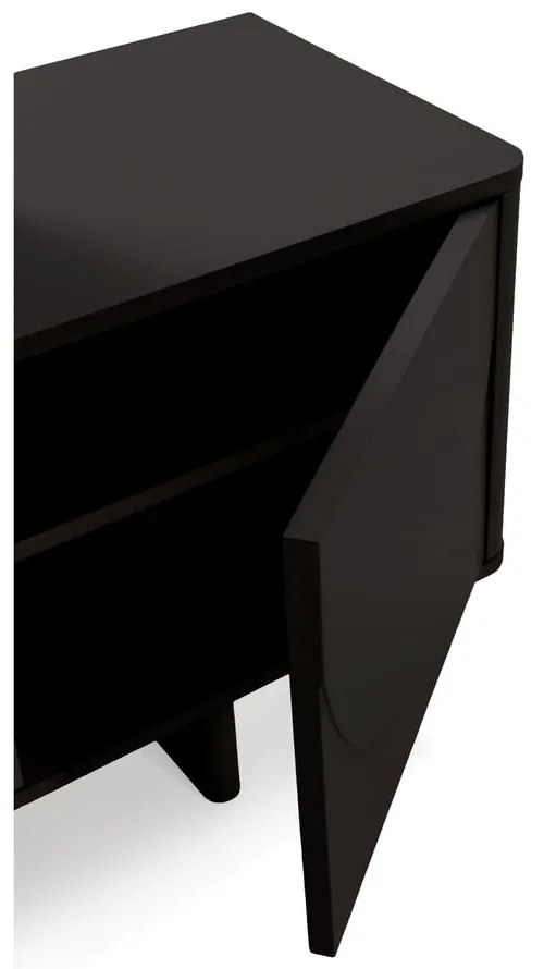 Черна маса за телевизор 180x55x40 cm Solei – MOME