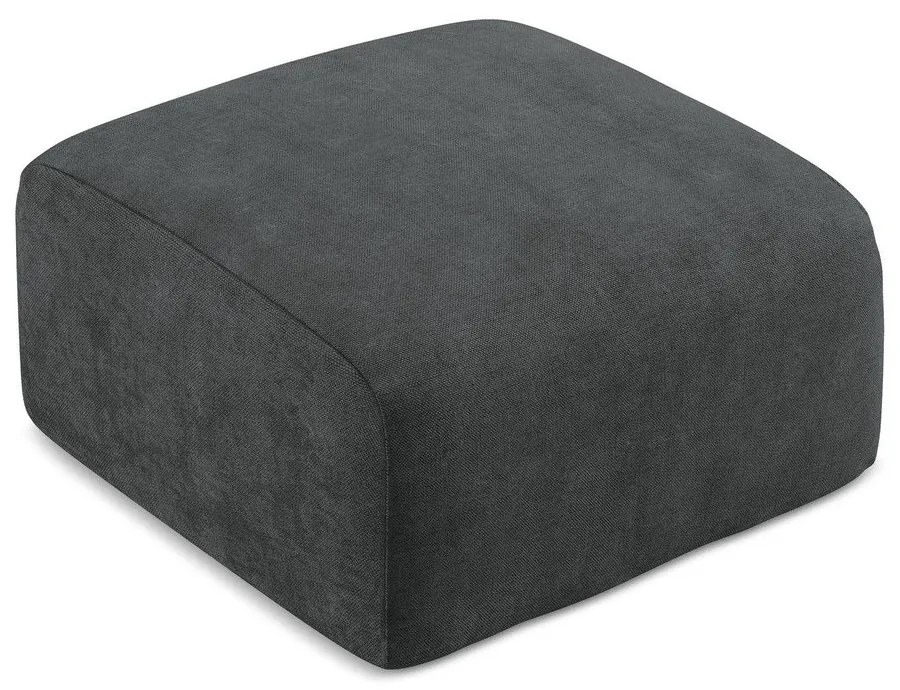 Тъмносива шенилова табуретка Leila – Makamii