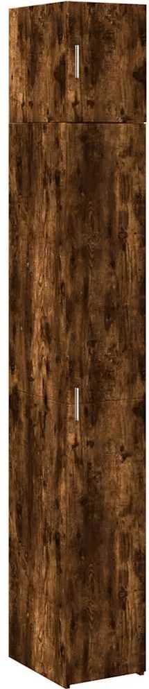 3281263 vidaXL Тесен шкаф, опушен дъб, 30x42,5x225 см, инженерно дърво