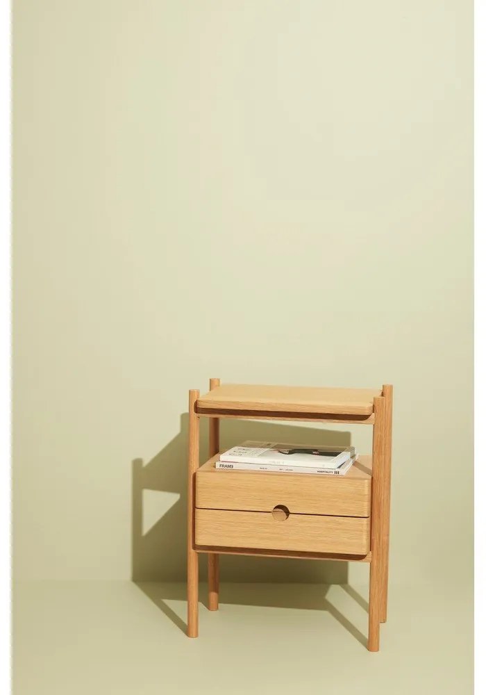 Нощно шкафче от декор от дъб в естествен цвят Appeal – Hübsch