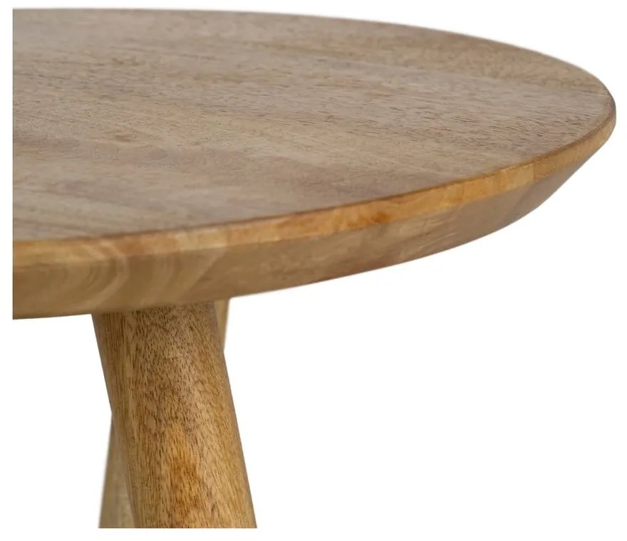 Кръгла странична масичка от масивно манго ø 40 cm Mao – Ixia