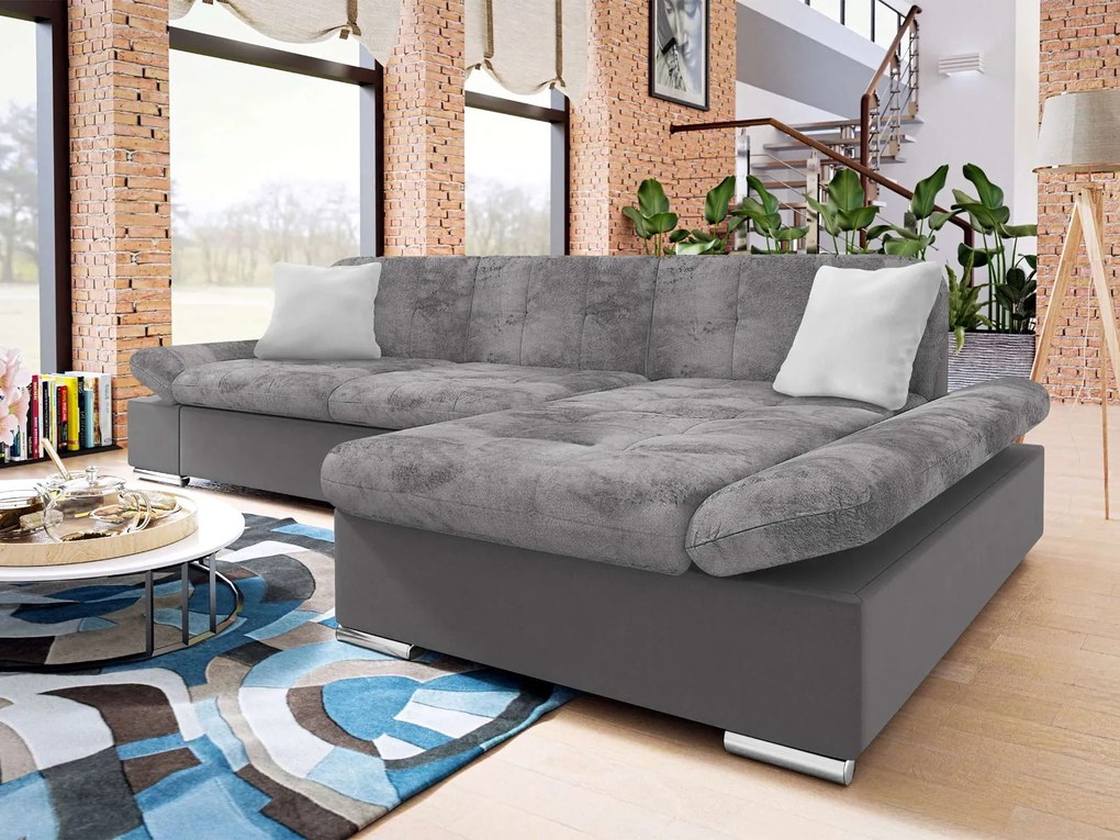 Ъглов диван Malwi II-Десен-Без легло