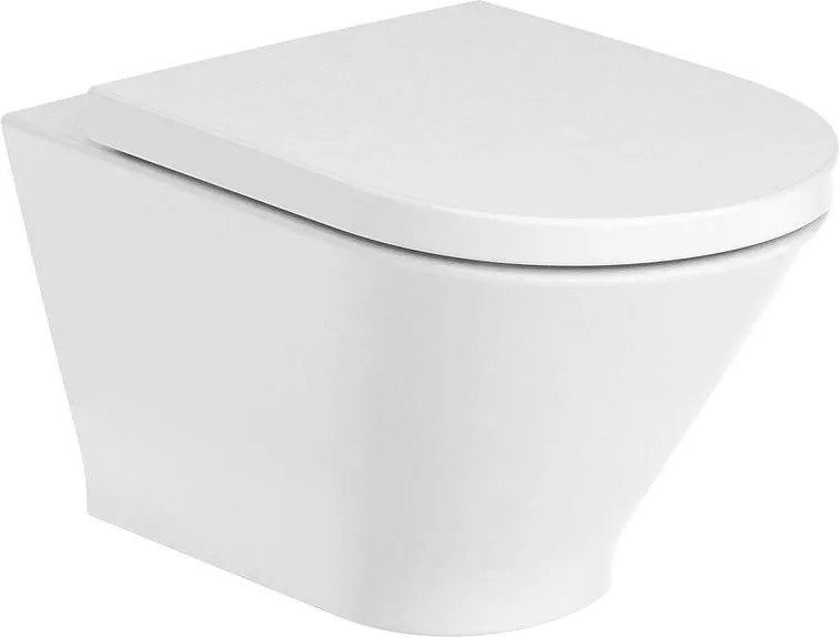 ROUND - конзолна тоалетна чиния A3460NL000, Rimless, 35.5x54x44см