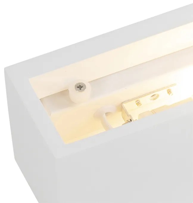 Модерна стенна лампа бяла със светлинен ефект - Tjada Novo