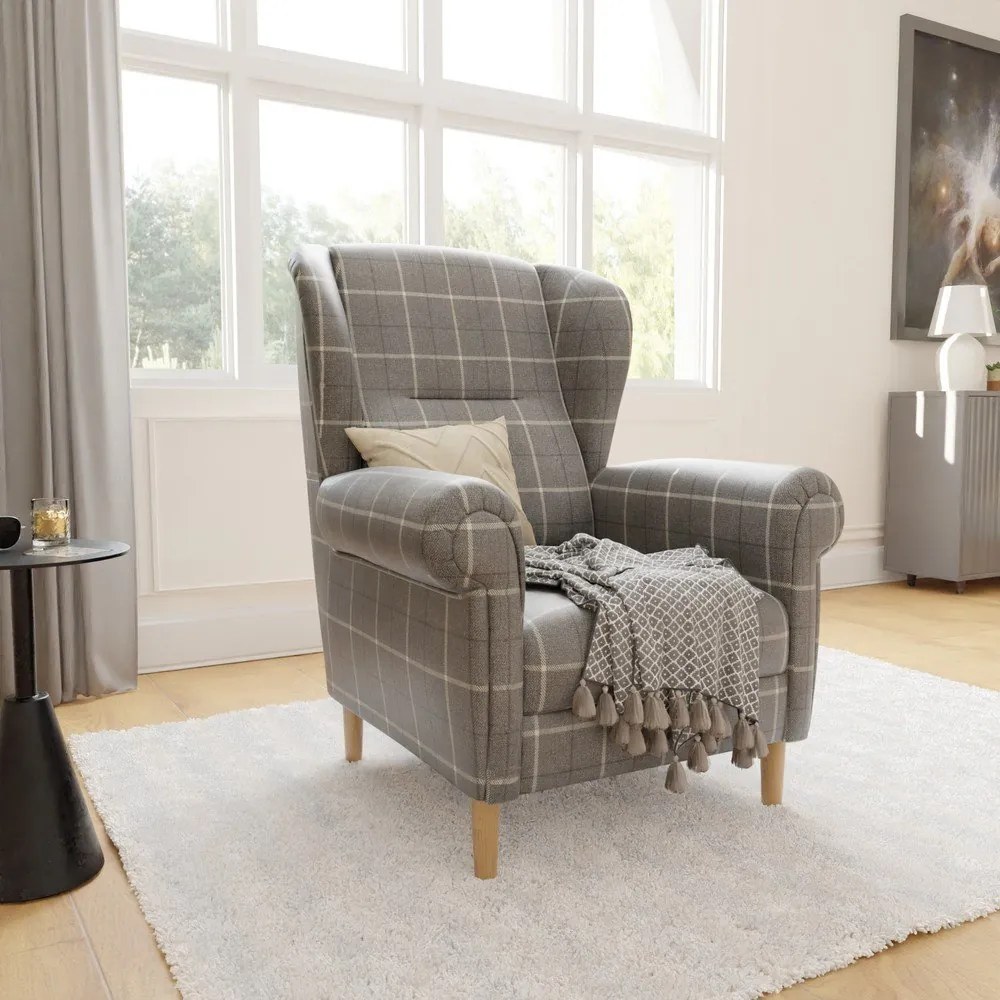 Сиво кресло крило Swan – Ropez