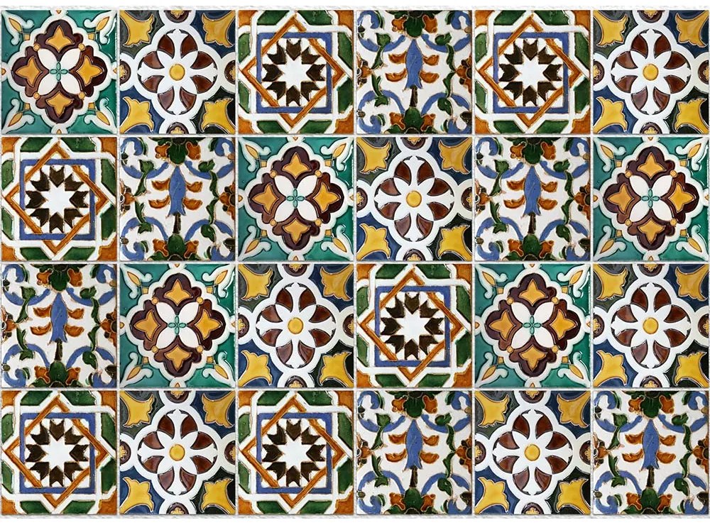 Kitchen stove wall protection Green Tiles L