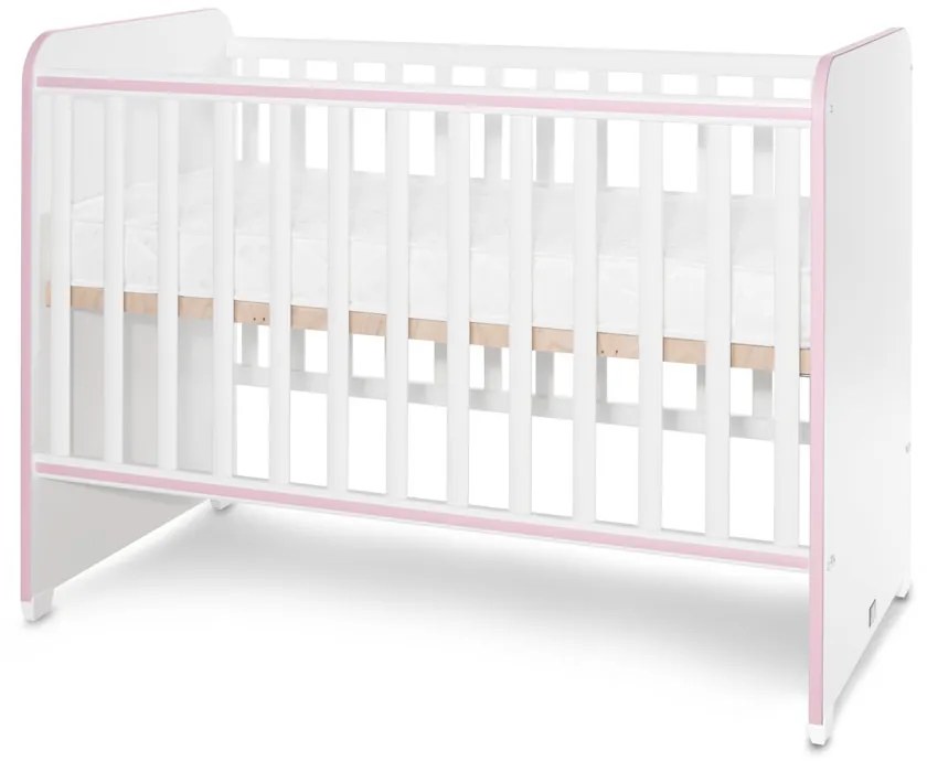LORELLI Classic Легло 60/120 см. SWEET DREAM БЯЛО/ ORCHID PINK