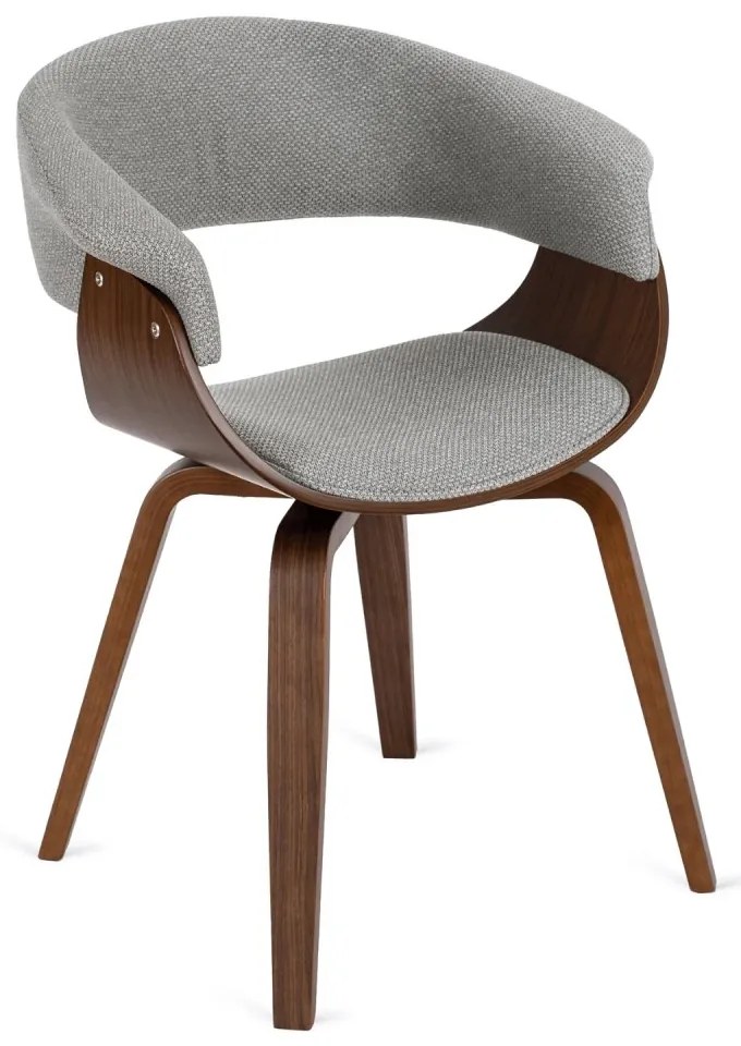 Тапициран фотьойл GARY2 - различни цветови решения орех - сив