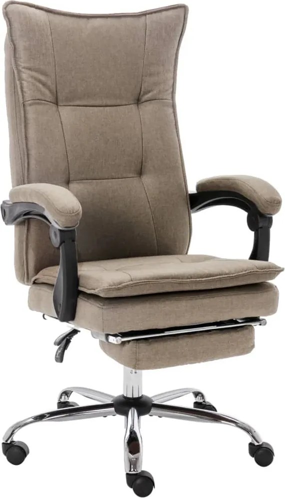 20367 vidaXL Офис стол, таупе, текстил