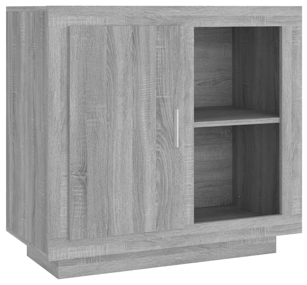 817238 vidaXL Бюфет, сив сонома, 80x40x75 см, ПДЧ
