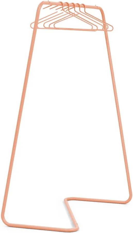 Стоманена стойка за дрехи в цвят сьомга 118x160x57 cm Hang-On – Spinder Design