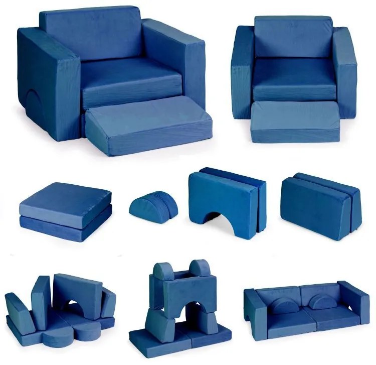 Детски модулен диван - 8 части, различни цветове