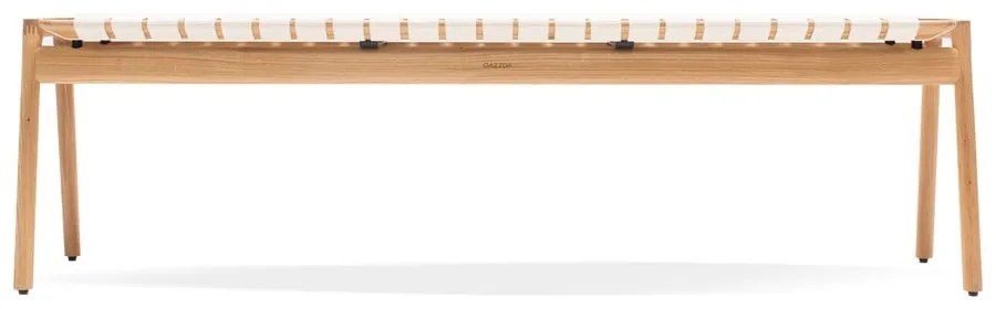 Пейка в бял/естествен цвят Klupa - Gazzda