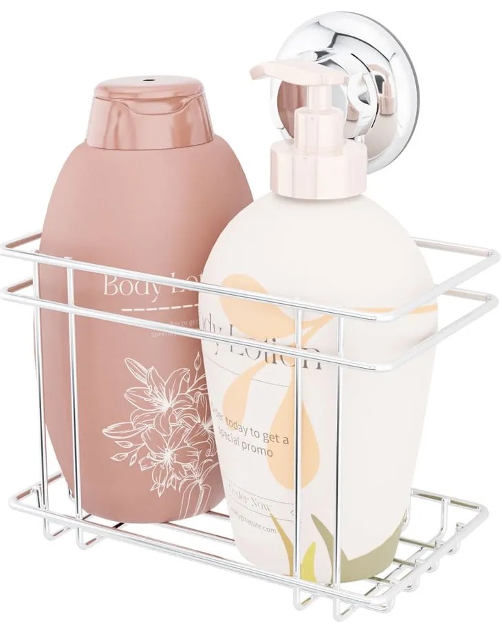 Самоносеща метална етажерка за баня в сребристо Bestlock Bath - Compactor