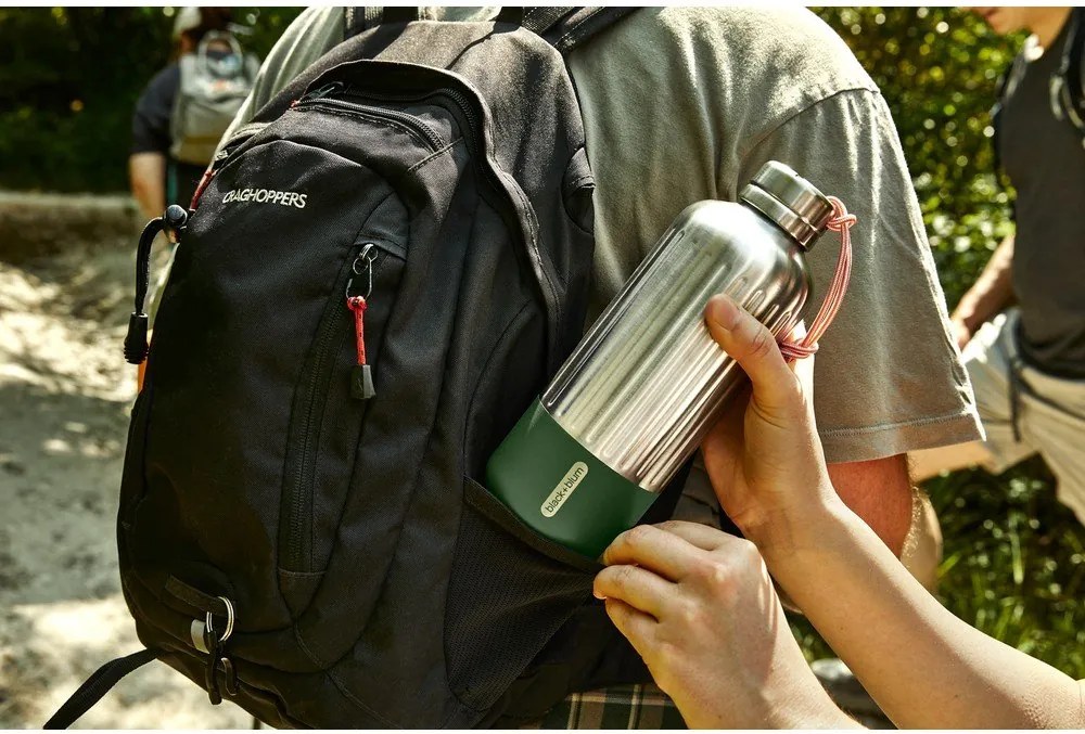 Термо бутилка от неръждаема стомана в сребрист цвят 850 ml Explorer – Black + Blum