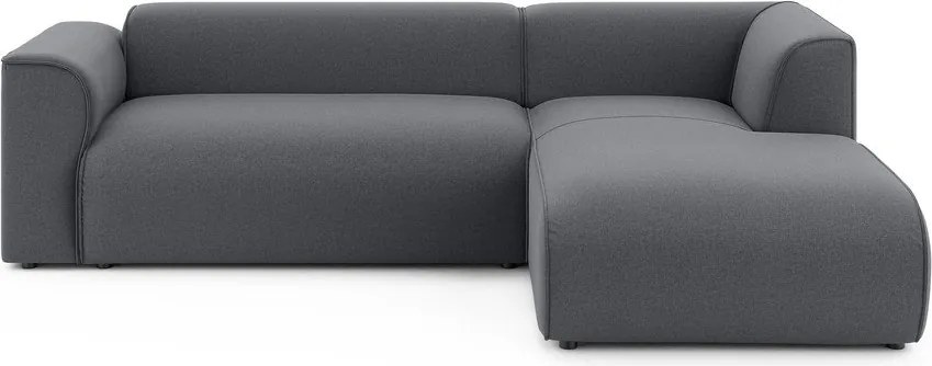 Тъмносив ъглов диван (десен ъгъл) Merid – Ropez
