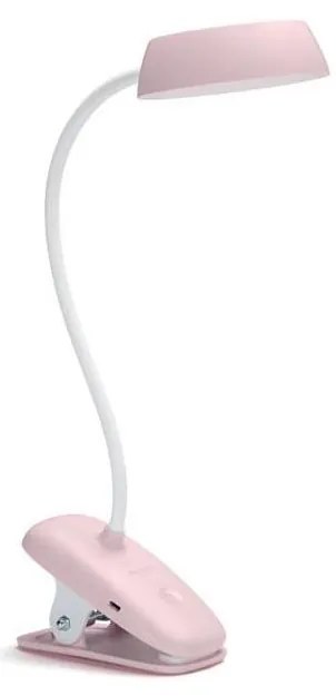 Philips - LED Димируема лампа с щипка DONUTCLIP LED/3W/5V 1200 mAh розов