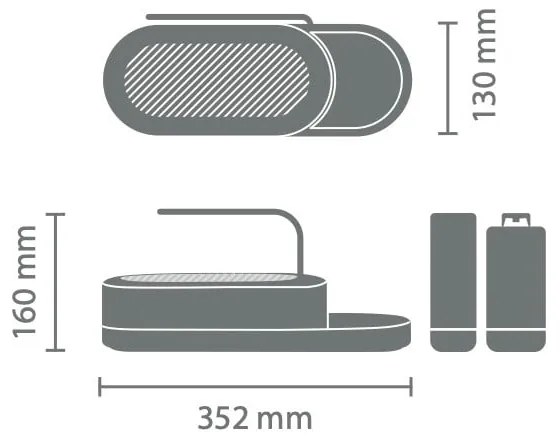 Бяла пластмасова стойка за препарати SinkStyle – Brabantia