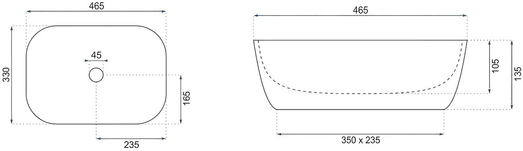 Умивалник за плот Rea Belinda Warm