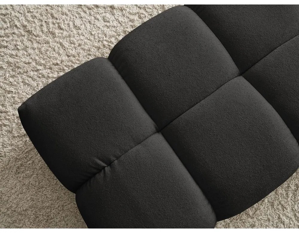 Черна шенилова табуретка Everest – Bobochic Paris