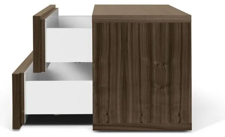 Кафяво нощно шкафче с 2 чекмеджета Aurora - TemaHome