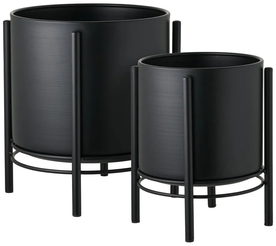 Метални кашпи в комплект от 2 бр. ø 25 cm Svarta – House Nordic