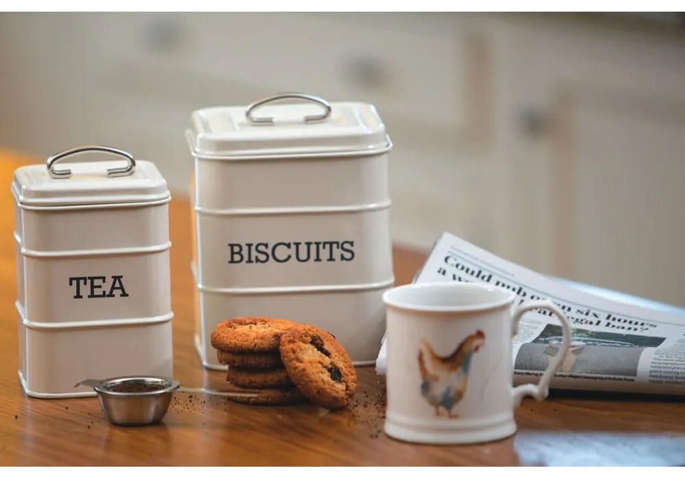 Стоманена кутия за чай Living Nostalgia – Kitchen Craft