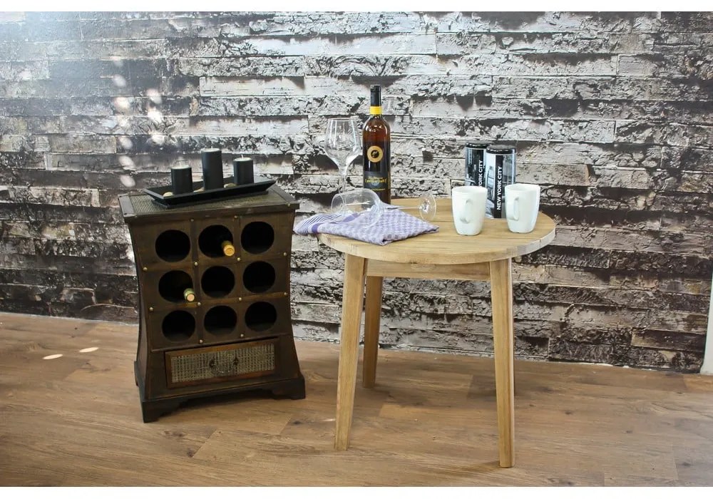 Кафяв шкаф за вино за 9 броя бутилки, 46x58 cm – Deco Pleasure