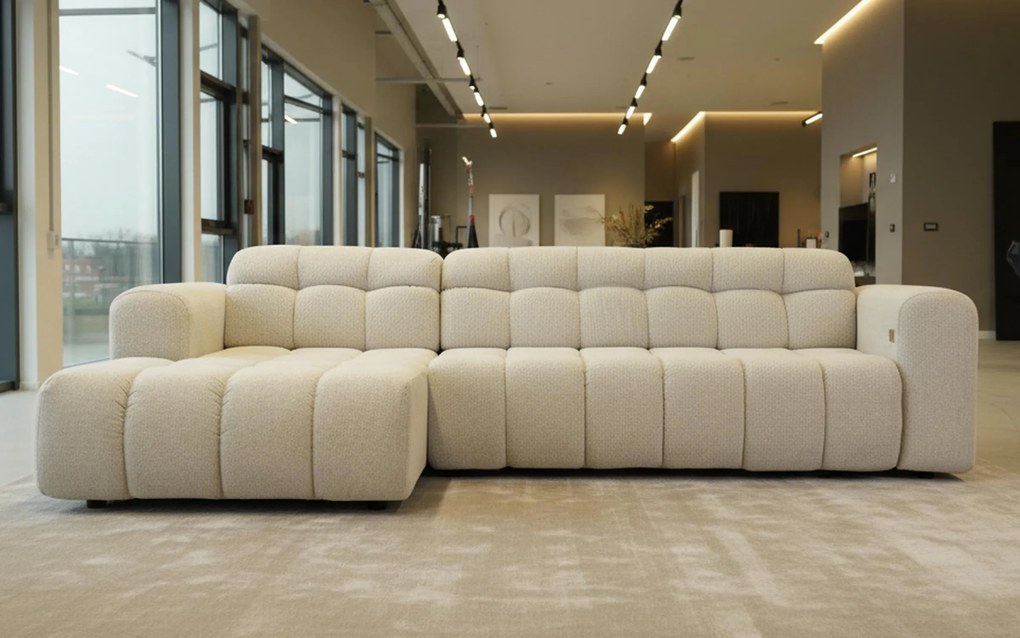 Разтегателен ъглов диван с ел. механизъм Модера