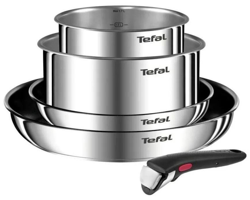 Tefal - Комплект готварски съдове 5 бр. INGENIO EMOTION неръждаем