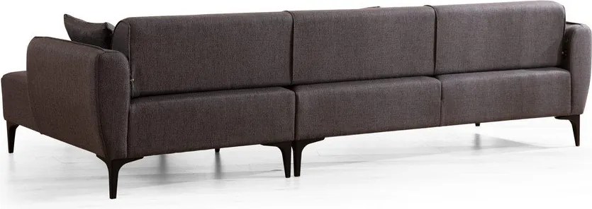 Тъмно сив ъглов диван , десен ъгъл Belissimo – Balcab Home