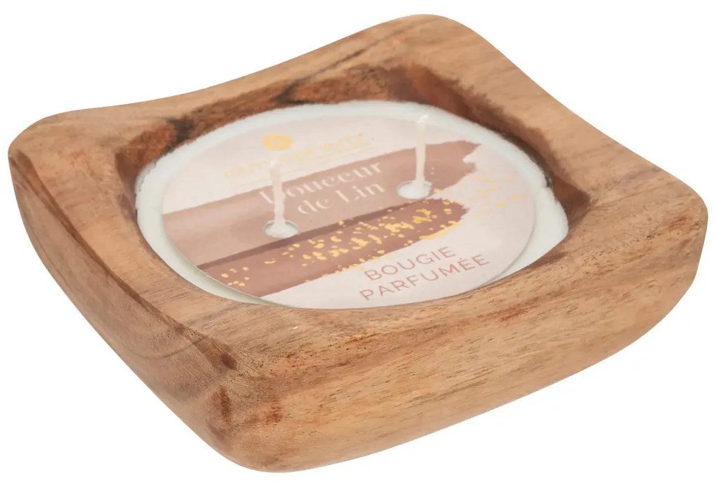 Ароматна свещ atmosphera Paola, Scented, Wooden Pot, 150 g