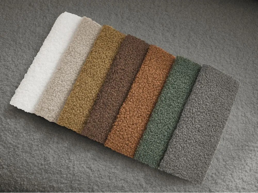 Сиво въртящо се кресло от прежда с примки от букле Elina – Bobochic Paris