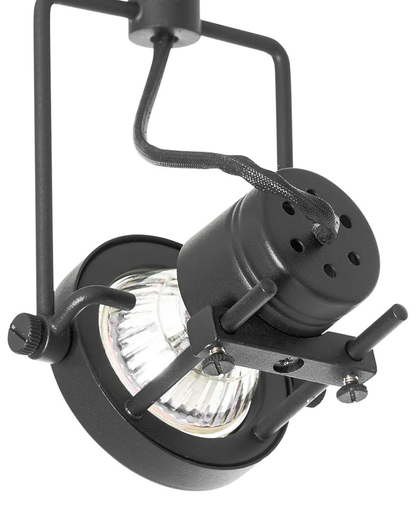 Интелигентна релсова система черна 1-фазна с 5 Wifi GU10 - Suplux