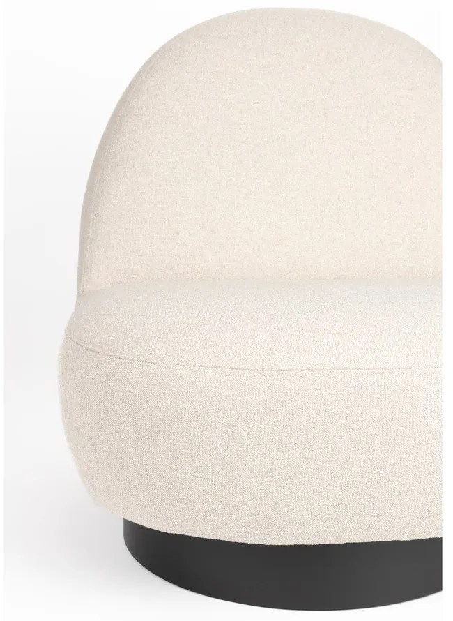 Кремаво въртящо се кресло Eden – Zuiver