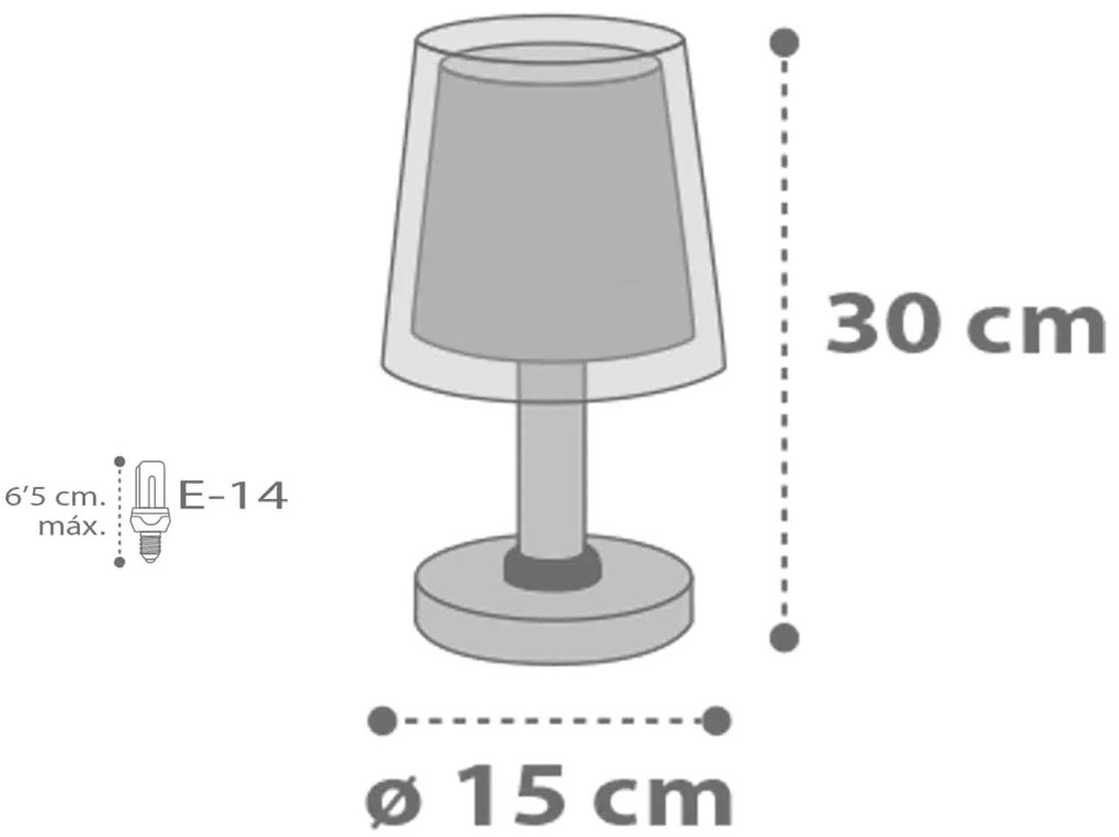 Лампа за четене Ango Stars-Лила