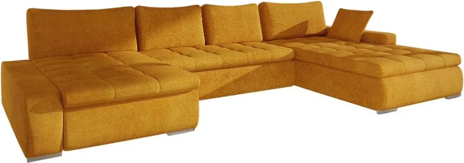 Ъглов диван Caro-оранжев