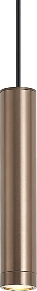 Дизайнерска висяща лампа тъмен бронз GU10 50mm IP44 - Tuba