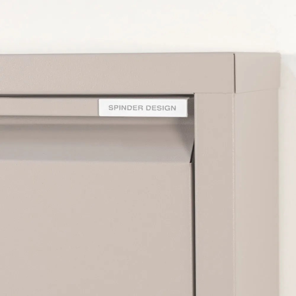 Кафяво-сива метална накланяща се стойка за обувки 75x37,5x12,5 cm Billy – Spinder Design