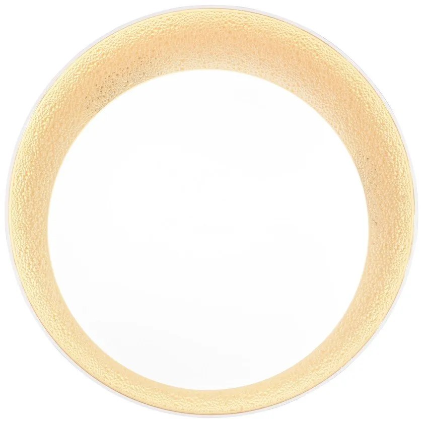 Бяло-светлокафяво LED осветително тяло за таван ø 45 cm Aleta – Reality