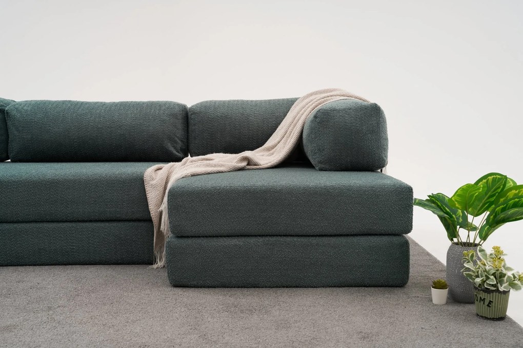 Ъглов диван Comfort, цвят Зелен