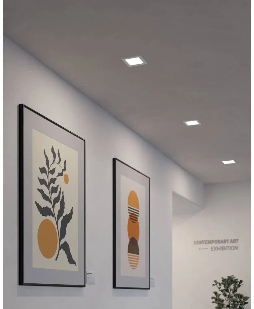 Бяло LED вградено осветление осветително тяло за таван 12x12 cm FUEVA 5 – EGLO