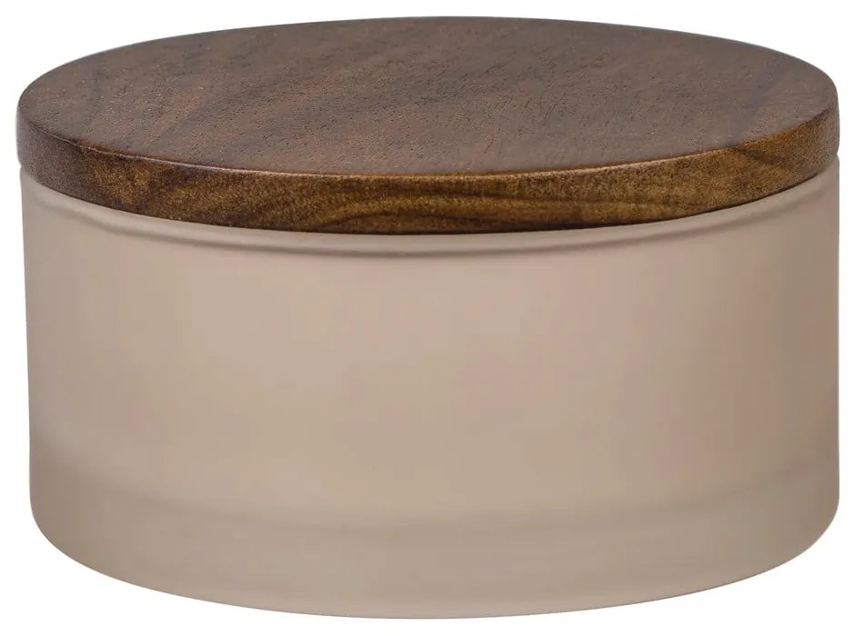 Бежов стъклен органайзер за баня за памучни тампони Modest – Mette Ditmer Denmark