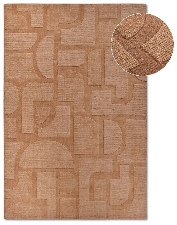 Кафяв ръчно изработен вълнен килим 190x280 cm Alexis – Villeroy&amp;Boch