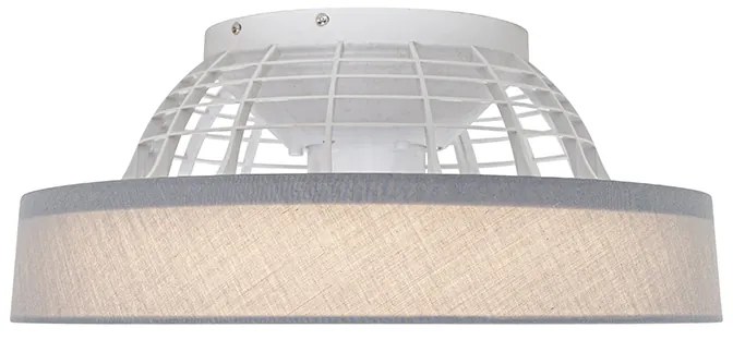 Вентилатор за таван сив със звезден ефект 47 см вкл. LED димируем с дистанционно управление - Emily