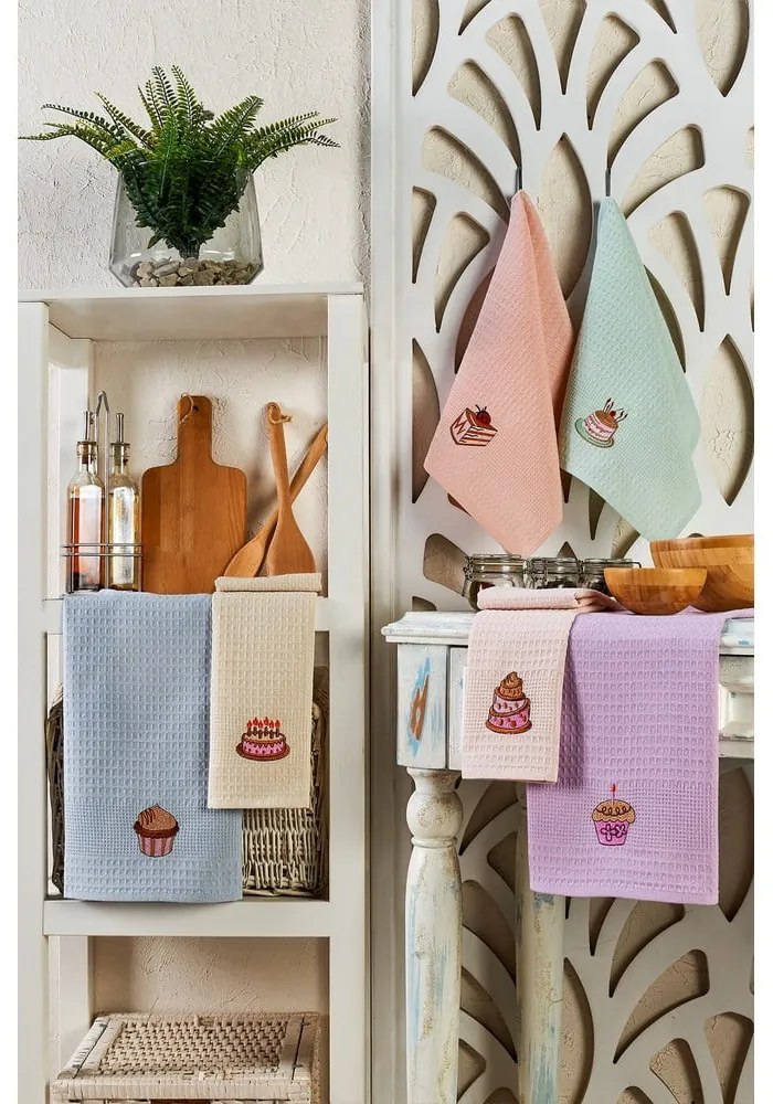 Памучни кърпи за съдове в комплект от 6 бр. 40x60 cm Cake – Foutastic