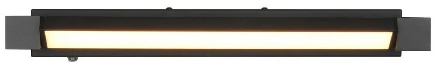 Матово черно LED стенна лампа Fabrizio – Trio