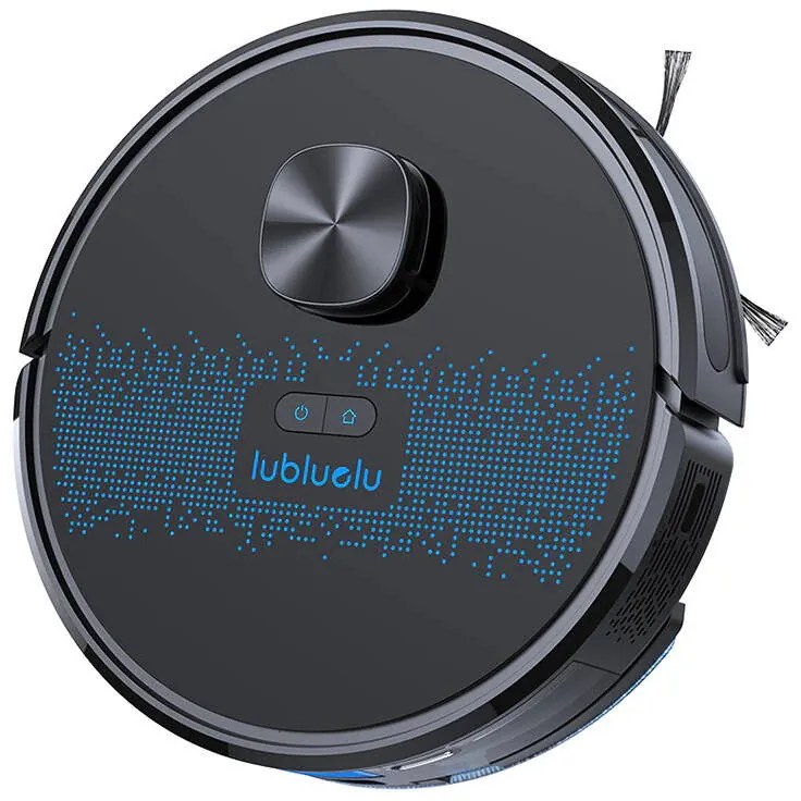 Прахосмукачка робот със станция Lubluelu SL60 Plus, 42W, Моп, LiDAR, Автономия 120 минути, 2600 mAh, Черен